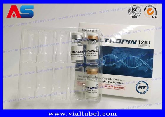 Kundenspezifische pharmazeutische Phiolen HCG Hcg tapezieren Verpackenverpackenkästen der kastenmedizin