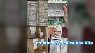 Synedica Box Kit mit grünen Stiften, 3-ml-Kartuschen, 12 Nadeln und Packungsbeilagen